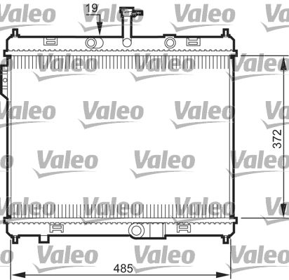 Chłodnica, układ chłodzenia silnika VALEO 735515