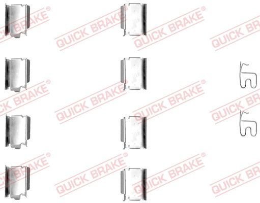 Zestaw akcesoriów, klocki hamulcowe QUICK BRAKE 109-1246