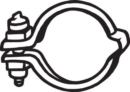 Część zaciskowa, układ wydechowy BOSAL 254-240