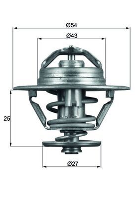 Termostat, płyn chłodzący MAHLE TX9383D