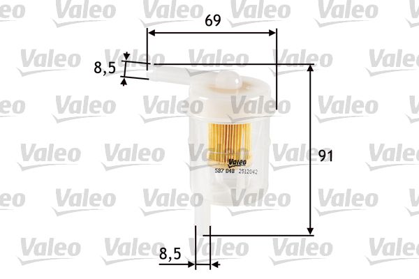 Filtr paliwa VALEO 587048