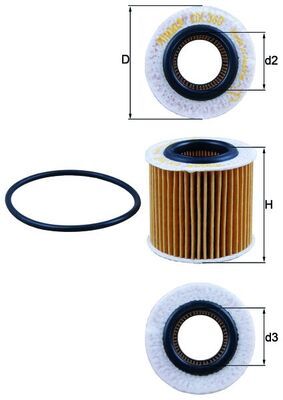 Filtr oleju KNECHT OX 360D
