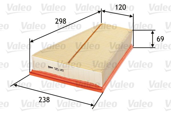 Filtr powietrza VALEO 585149