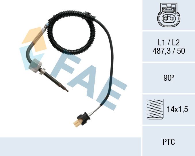czujnik, temperatura spalin FAE 68015
