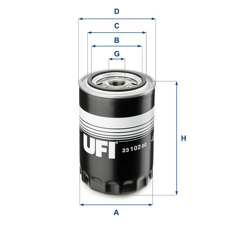 Filtr oleju UFI 23.102.00
