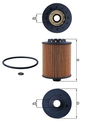 Filtr oleju KNECHT OX 1075D