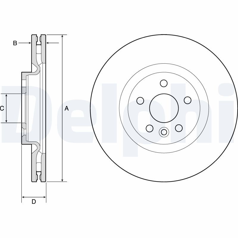 Tarcza hamulcowa DELPHI BG9183C