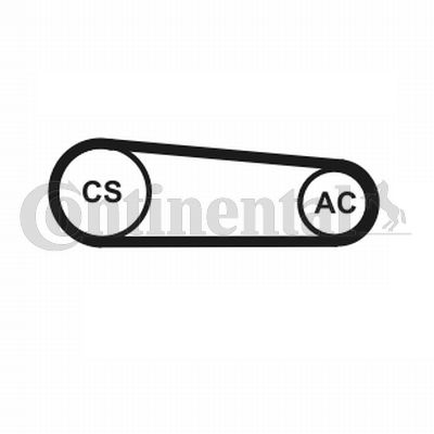 Zestaw paska klinowego wielorowkowego CONTINENTAL CTAM 4PK917 ELAST T1