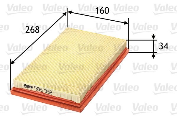 Filtr powietrza VALEO 585359