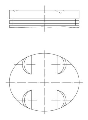 Tłok MAHLE 0052400
