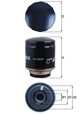 Filtr oleju KNECHT OC 593/4