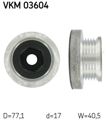 Alternator - sprzęgło jednokierunkowe SKF VKM 03604
