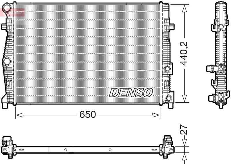 Chłodnica, układ chłodzenia silnika DENSO DRM32061