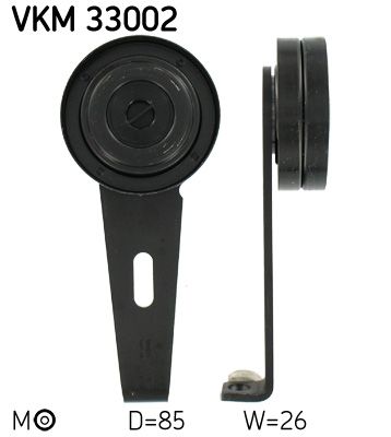 Rolka napinacza, pasek klinowy wielorowkowy SKF VKM 33002