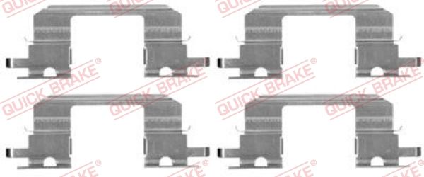 Zestaw akcesoriów, klocki hamulcowe QUICK BRAKE 109-1672