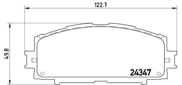 Zestaw klocków hamulcowych, hamulce tarczowe BREMBO P 83 086