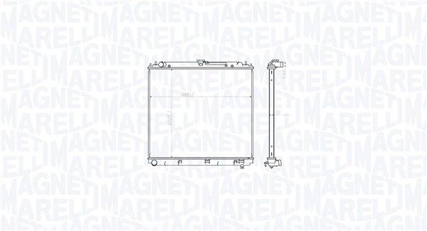 Chłodnica, układ chłodzenia silnika MAGNETI MARELLI 350213212800