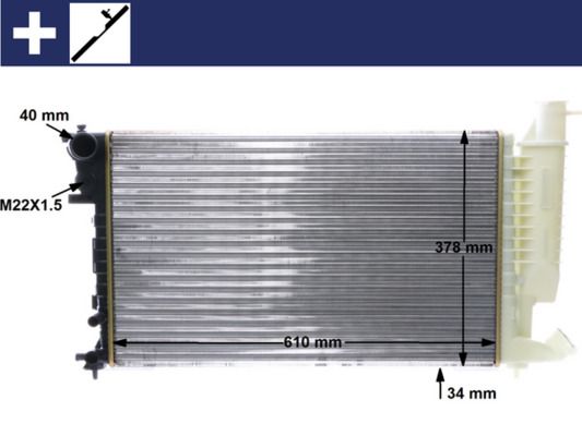 Chłodnica, układ chłodzenia silnika MAHLE cr 498 000s