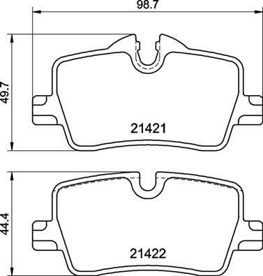 Zestaw klocków hamulcowych, hamulce tarczowe BREMBO P 06 113