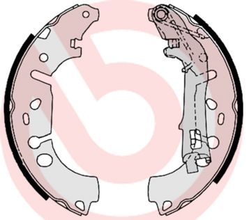 Zestaw szczęk hamulcowych BREMBO S 23 531