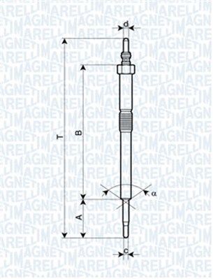 Świeca żarowa MAGNETI MARELLI 062900082304
