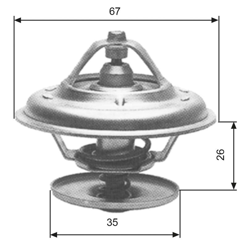 Termostat, płyn chłodzący GATES TH11680G1