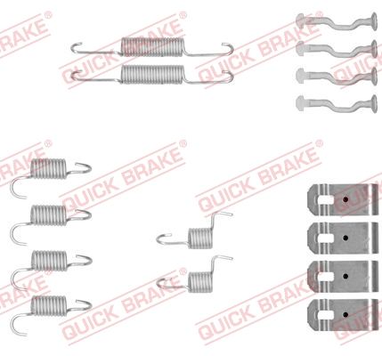 Zestaw akcesoriów, szczęki hamulcowe hamulca postojowego QUICK BRAKE 105-0876