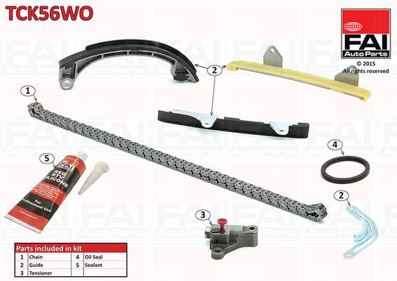 Zestaw łańcucha rozrządu FAI AutoParts tck56wo