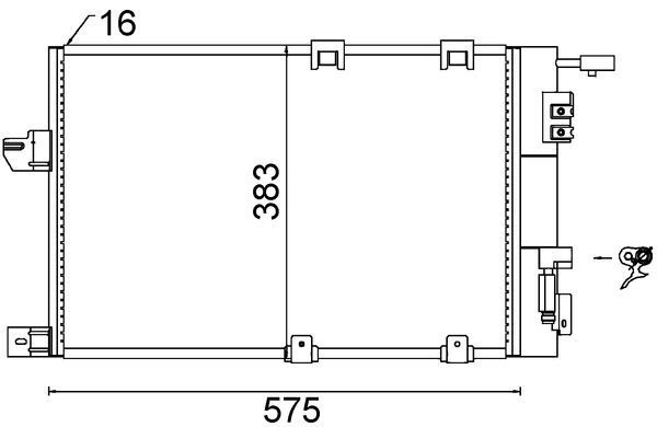 Skraplacz, klimatyzacja MAHLE AC339000S