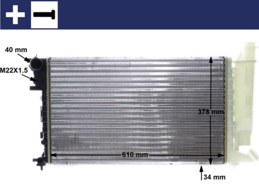 Chłodnica, układ chłodzenia silnika MAHLE CR481000S