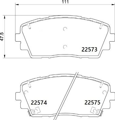 Zestaw klocków hamulcowych, hamulce tarczowe BREMBO P 30 115