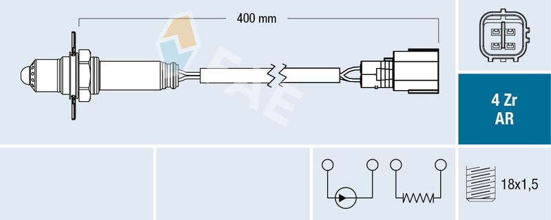 Sonda lambda FAE 75662