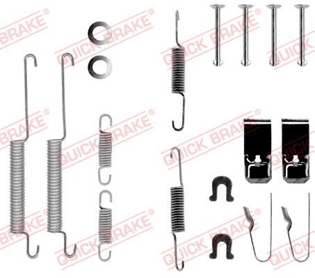 Zestaw akcesoriów, szczęki hamulcowe QUICK BRAKE 105-0654