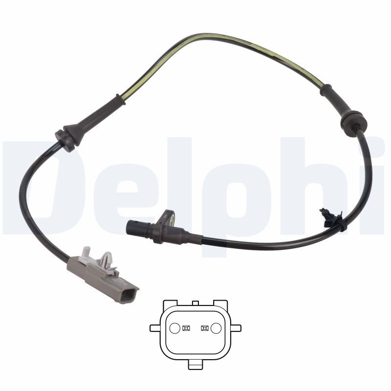 Czujnik, prędkość obrotowa koła DELPHI SS21256-12B1