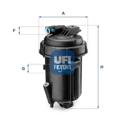 Filtr paliwa UFI 55.163.00
