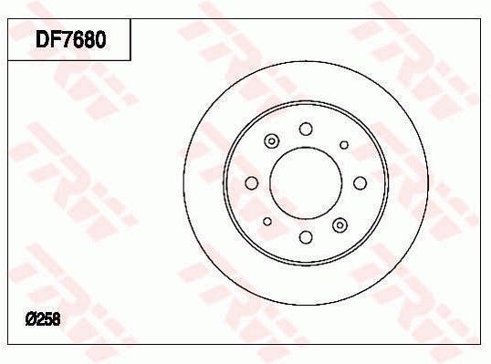 Tarcza hamulcowa TRW df7680
