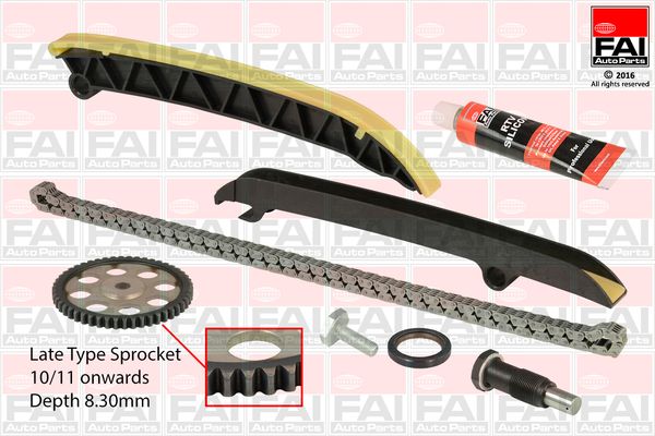 Zestaw łańcucha rozrządu FAI AutoParts tck208l