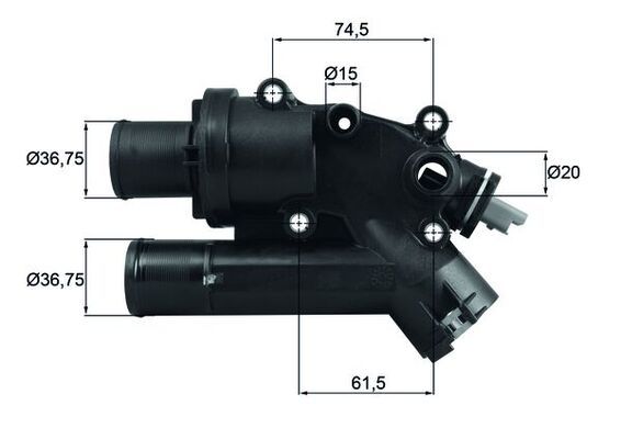 Termostat, płyn chłodzący MAHLE TH4683