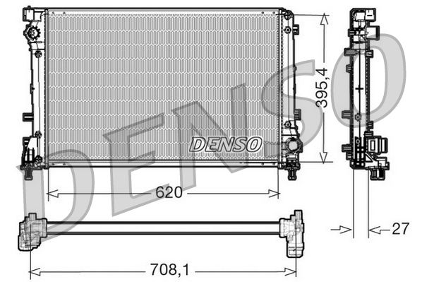 Chłodnica, układ chłodzenia silnika DENSO DRM09163