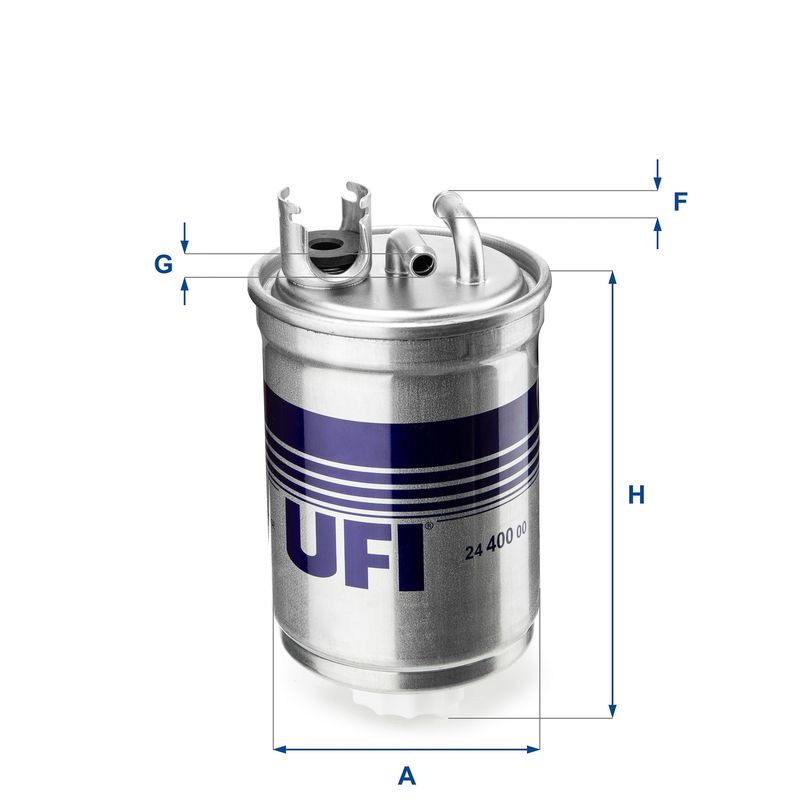 Filtr paliwa UFI 24.400.00