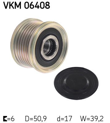 Alternator - sprzęgło jednokierunkowe SKF vkm 06408