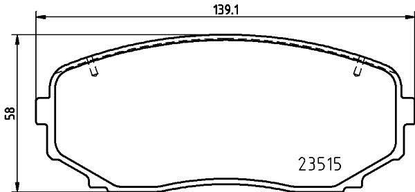Zestaw klocków hamulcowych, hamulce tarczowe BREMBO P 54 060