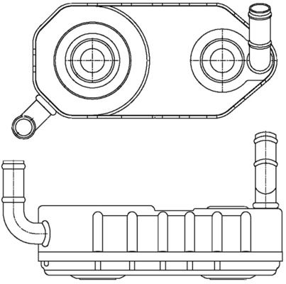 Chłodnica oleju, automatyczna przekładnia MAHLE CLC177000S