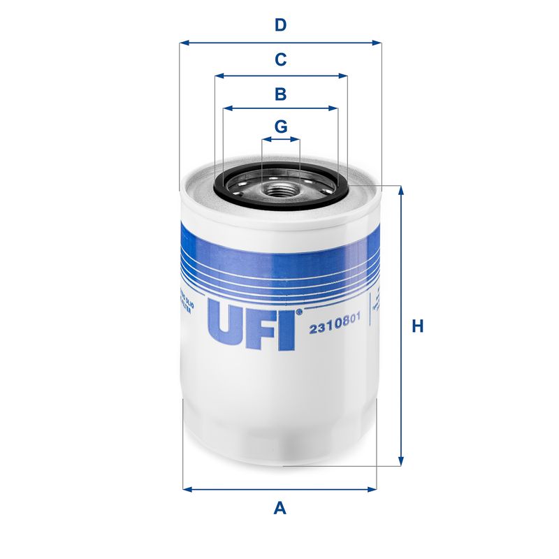 Filtr oleju UFI 23.108.01