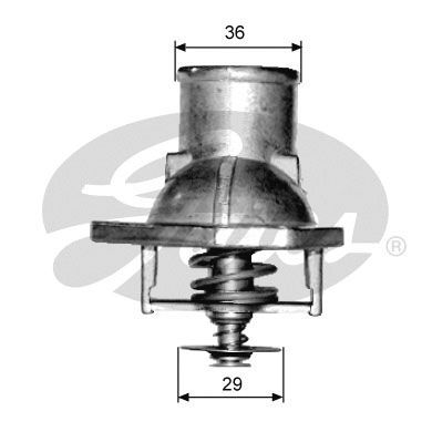 Termostat, płyn chłodzący GATES TH15192G1