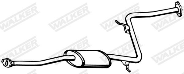 Tłumik środkowy WALKER 15771