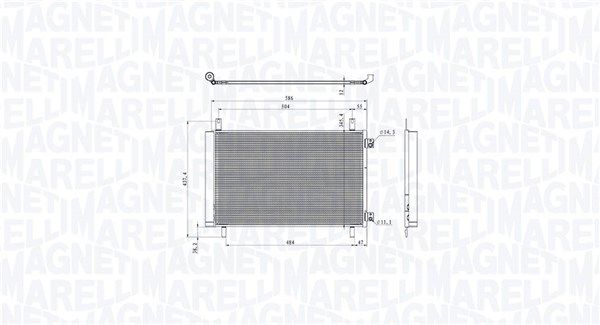 Skraplacz, klimatyzacja MAGNETI MARELLI 350203105500