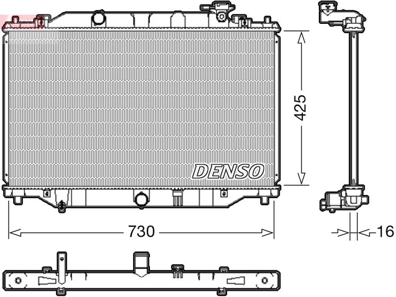 Chłodnica, układ chłodzenia silnika DENSO DRM44039