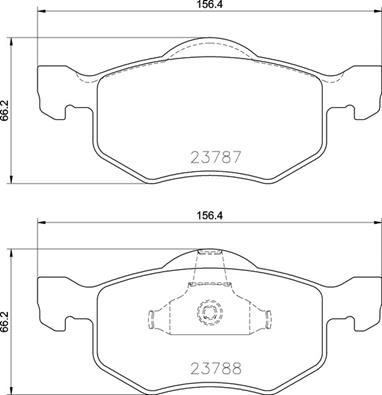 Zestaw klocków hamulcowych, hamulce tarczowe BREMBO P 24 219