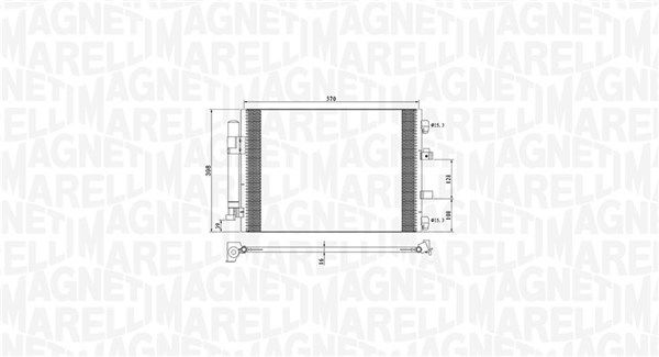 Skraplacz, klimatyzacja MAGNETI MARELLI 350203773000